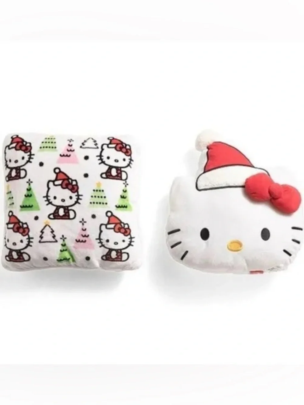 Hello Kitty 2 Piece Holiday Christmas Decorative Pillow Set